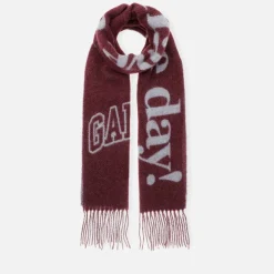 Scarves|Ganni Narrow Please Recycle Wool-Blend Scarf