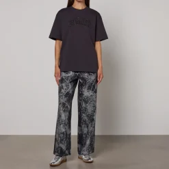 Loungewear|T-Shirts And Tops|Ganni Organic Cotton-Jersey Oversized T-shirt - XS