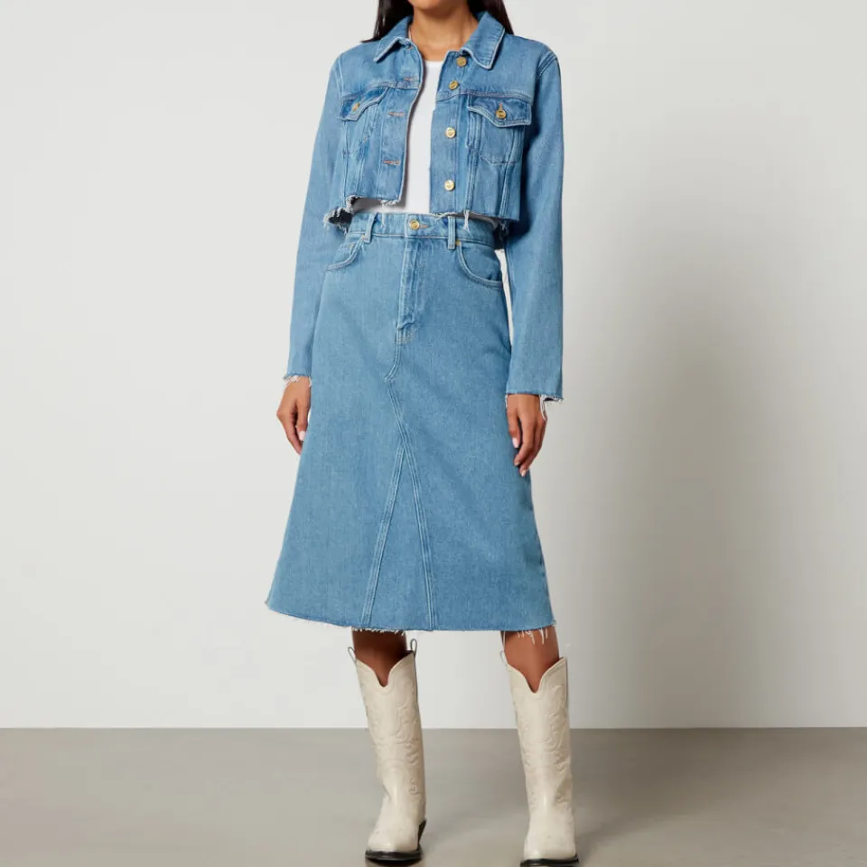 Skirts|Skirts|Puma Ganni Organic Denim Midi Skirt - EU 34/UK 6