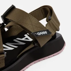 Sandals & Slides|Sandals|Ganni Performance Webbing Sandals - UK 3