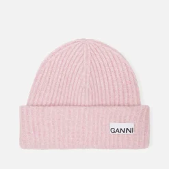 Hats|Anni Lu Ganni Ribbed Wool-Blend Beanie