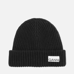 Hats|Anni Lu Ganni Ribbed Wool-Blend Beanie