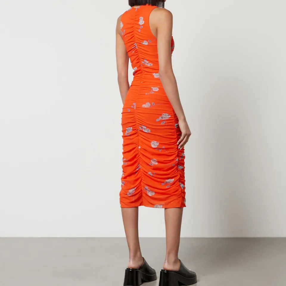Dresses|Dresses|Ganni Ruched Recycled Jersey Midi Dress - EU 40/UK 12