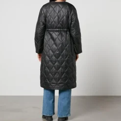 Jackets|Coats|Dr. Martens Ganni Shiny Long Quilted Shell Coat - S/M