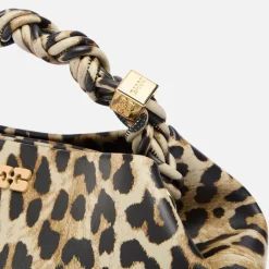 Bags|Ganni Small Bou Leopard-Print Leather-Blend Bag