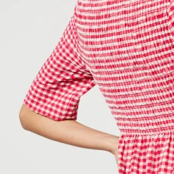 Dresses|Dresses|Anni Lu Ganni Smocked Checked Seersucker Dress - EU 34/UK 6