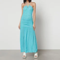 Dresses|Dresses|Dr. Martens Ganni Stretch-Mesh and Lace Halterneck Dress - EU 34/UK 6