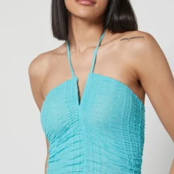 Dresses|Dresses|Dr. Martens Ganni Stretch-Mesh and Lace Halterneck Dress - EU 34/UK 6