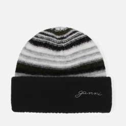 Hats|Dr. Martens Ganni Striped Intarsia-Knit Beanie