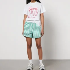 Shorts|Shorts|Sleeper Ganni Striped Organic Cotton Shorts - EU 34/UK 6