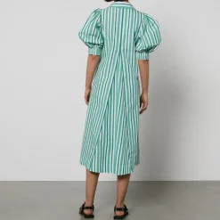 Dresses|Dresses|Dr. Martens Ganni Striped Organic Cotton Maxi Dress - EU 36/UK 8