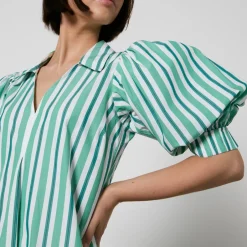 Dresses|Dresses|Dr. Martens Ganni Striped Organic Cotton Maxi Dress - EU 36/UK 8