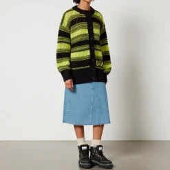 Knitwear|Dr. Martens Ganni Striped Organic Wool Cardigan - XS