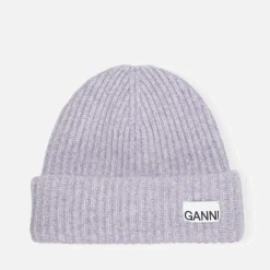 Hats|Ganni Structured Ribbed-Knit Beanie