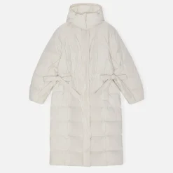 Jackets|Coats|Ganni Tech Seersucker Puffer Coat - S/M