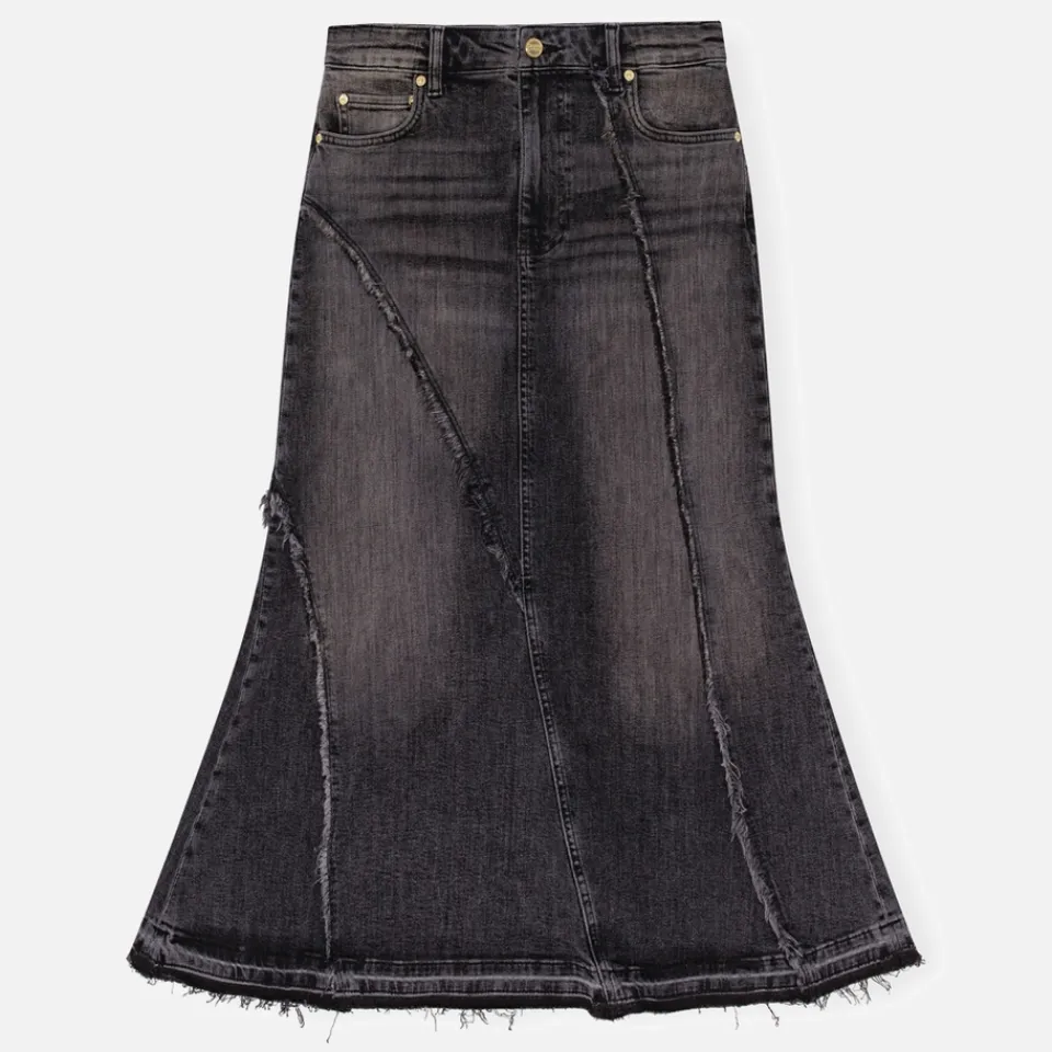 Skirts|Skirts|Ganni Tint Edge Denim Midi Skirt - 38