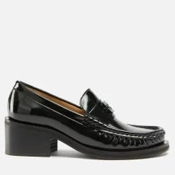Heels|Tod's Ganni Women's Butterfly Patent Mid Heeled Loafers - UK 6