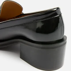 Heels|Tod's Ganni Women's Butterfly Patent Mid Heeled Loafers - UK 6