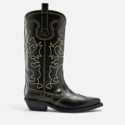 Boots|Isabel Marant Ganni Women's Embroidered Leather Western Boots - UK 3