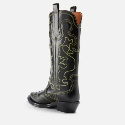 Boots|Isabel Marant Ganni Women's Embroidered Leather Western Boots - UK 3