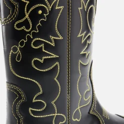Boots|Isabel Marant Ganni Women's Embroidered Leather Western Boots - UK 3