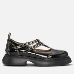 Flats|Dr. Martens Ganni Women's Everyday Butterfly Patent Leather Mary Jane Shoes - UK 3
