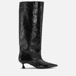 Boots|Dr. Martens Ganni Women's Faux Leather Knee Boots - UK 3
