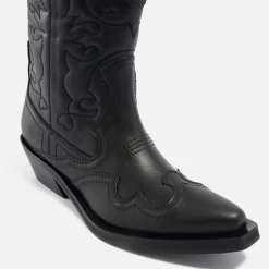 Boots|Dr. Martens Ganni Women's Faux Leather Western Boots - UK 3