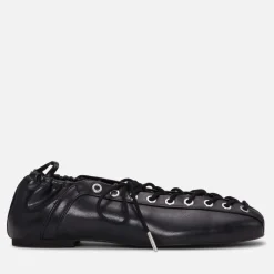 Flats|Axel Arigato Ganni Women's Faux Leather Ballet Shoes - UK 3