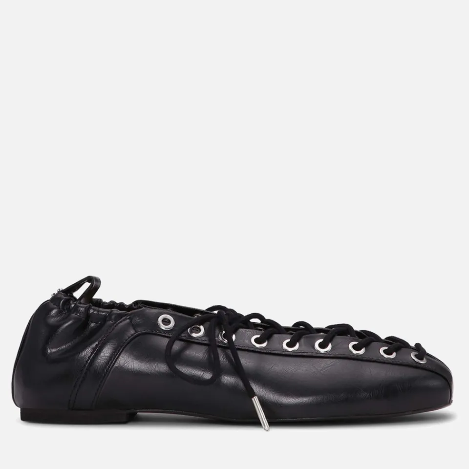Flats|Axel Arigato Ganni Women's Faux Leather Ballet Shoes - UK 3