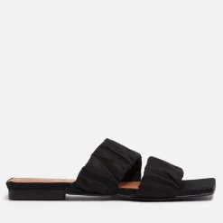 Sandals & Slides|Sandals|Ganni Women’s Smocked Satin Sandals - UK 3