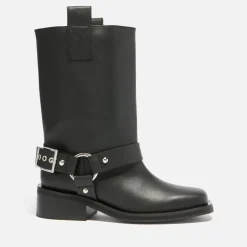 Boots|Ganni Women's Tubular Faux Leather Boots - UK 3