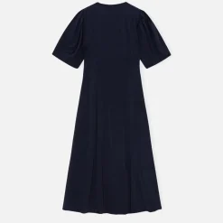 Dresses|Dresses|Anine Bing Ganni Wrap Twill Midi Dress - 34