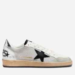 Trainers|Golden Goose Ball Star Leather and Canvas Trainers - UK 7