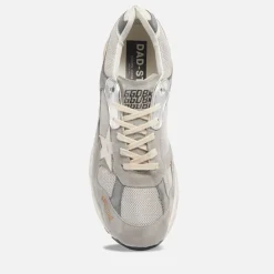 Trainers|Golden Goose Men's Dad Star Suede Mesh Trainers - UK 8