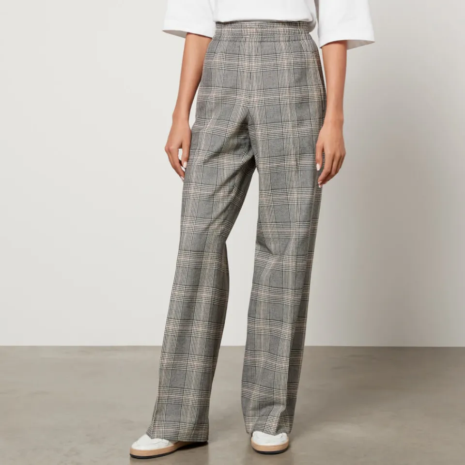 Trousers|Dr. Martens Golden Goose Prince of Wales Checked Wool-Blend Trousers - IT 40/UK 8