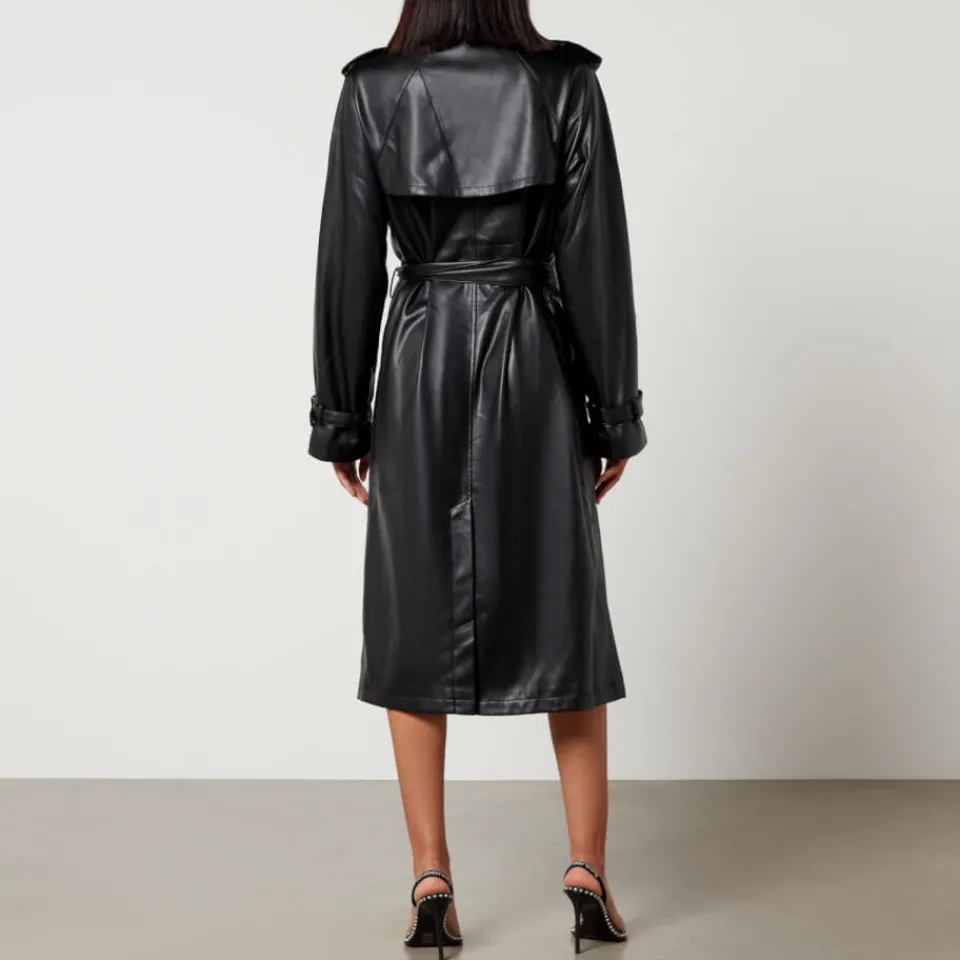 Jackets|Coats|Dr. Martens Good American Chino Faux-Leather Trench Coat - L/XL