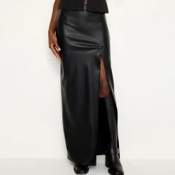 Skirts|Skirts|Dr. Martens Good American Faux Leather Maxi Skirt - US 2/UK 6