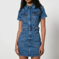 Dresses|Dresses|Ganni Good American Fit For Success Denim Mini Dress - XS