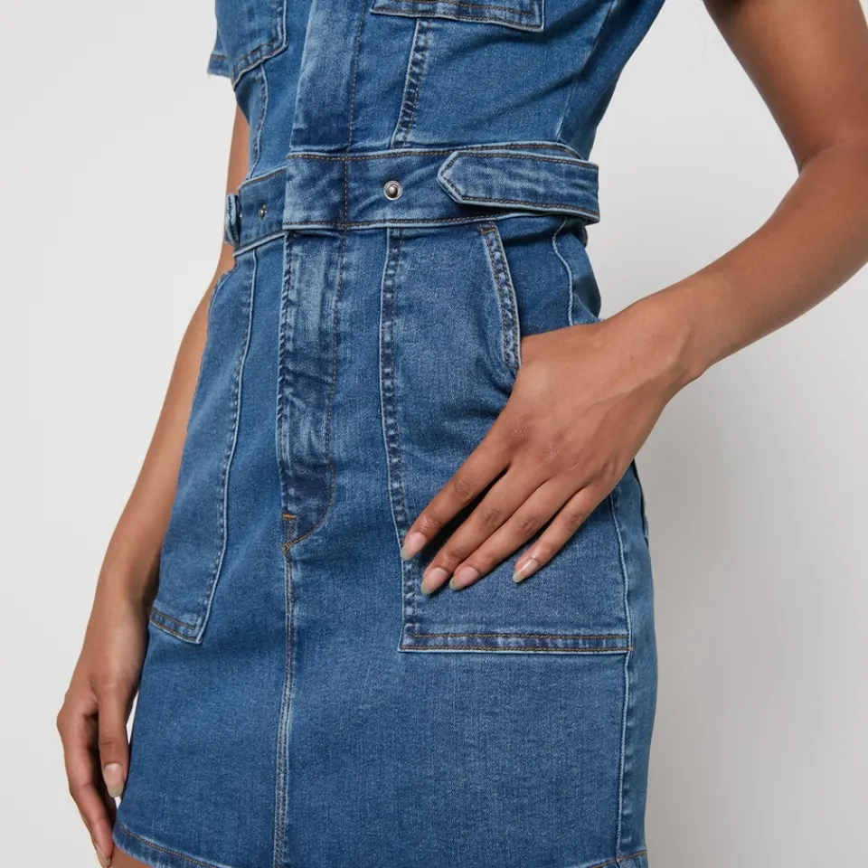 Dresses|Dresses|Ganni Good American Fit For Success Denim Mini Dress - XS