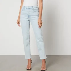Jeans|Ganni Good American Good Classic Denim Slim-Leg Jeans - W24.5
