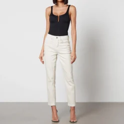Jeans|Anine Bing Good American Good Classic Stretch-Denim Slim-Leg Jeans - US 4/UK 8