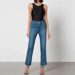 Jeans|Good American Good Curve Stretch-Denim Straight-Leg Jeans - US 2/UK 6