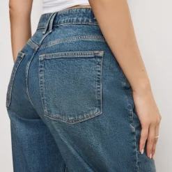 Jeans|Good American Good Ease Adjustable Tab Denim Jeans - UK 8