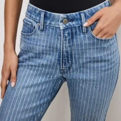 Jeans|Dr. Martens Good American Good Icon Rhinestone Denim Jean - UK 10