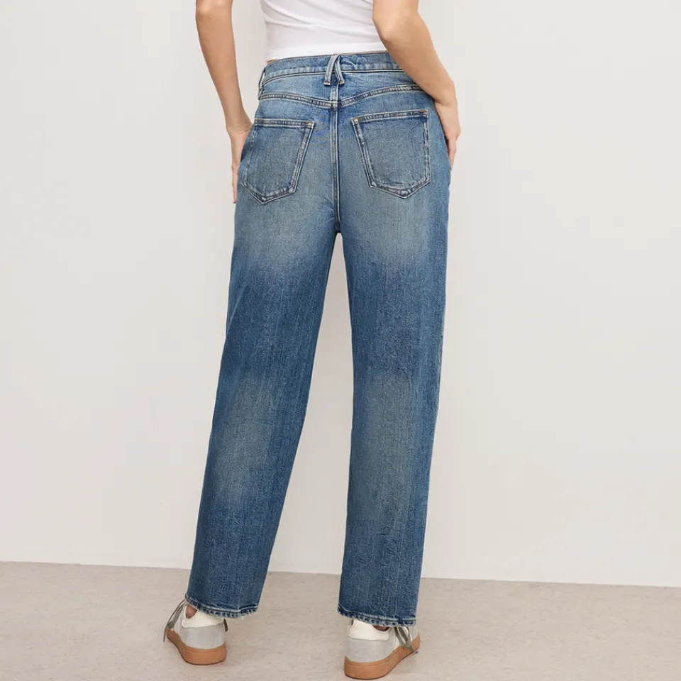 Jeans|Ganni Good American Good Standard Straight Denim Jeans - US 4/UK 8