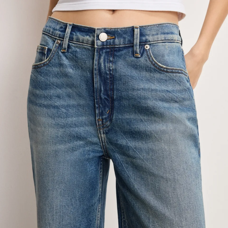 Jeans|Ganni Good American Good Standard Straight Denim Jeans - US 4/UK 8