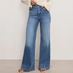 Jeans|Good American Good Waist Palazzo Light Compression Jeans - US 6/UK 10