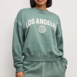 Loungewear|Sweatshirts|Rotate Sunday Good American Los Angeles Cotton-Blend Fleece Sweatshirt - L