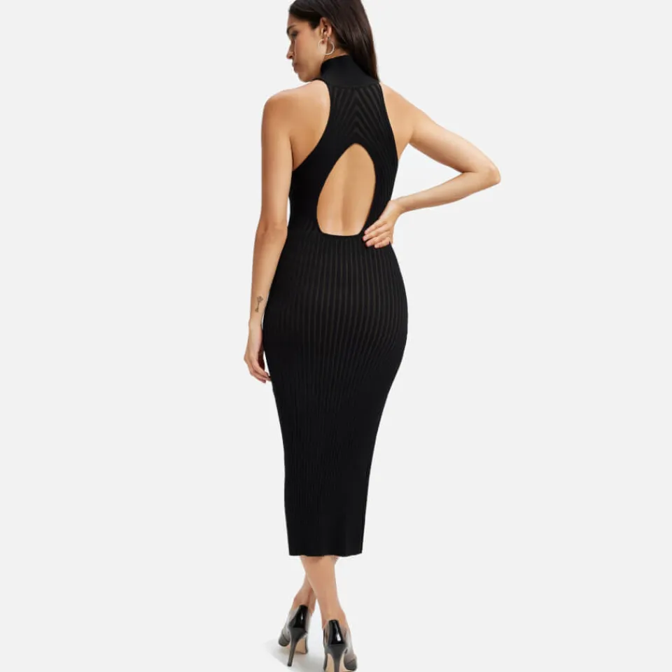 Dresses|Dresses|Dr. Martens Good American Ribbed-Knit Halterneck Midi Dress - 4XL-5XL